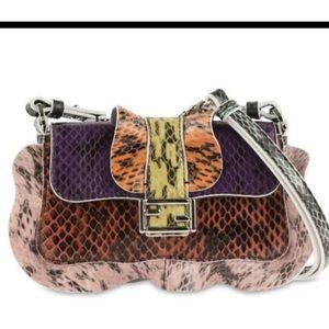 ⭐️SOLD⭐️ Fendi wave elaphe micro baguette crossbody bag